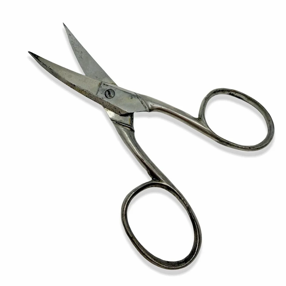 Vintage Small Steel Embroidery Sewing Scissors Pointed Thread Snips Shears